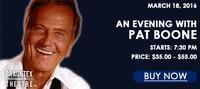 An Evening with Pat Boone show poster