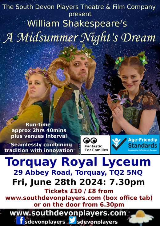 William Shakespeare's A Midsummer Night's Dream in UK Regional