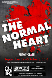 The Normal Heart by Larry Kramer show poster