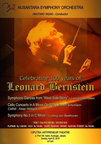Celebrating 100 years of Leonard Bernstein show poster
