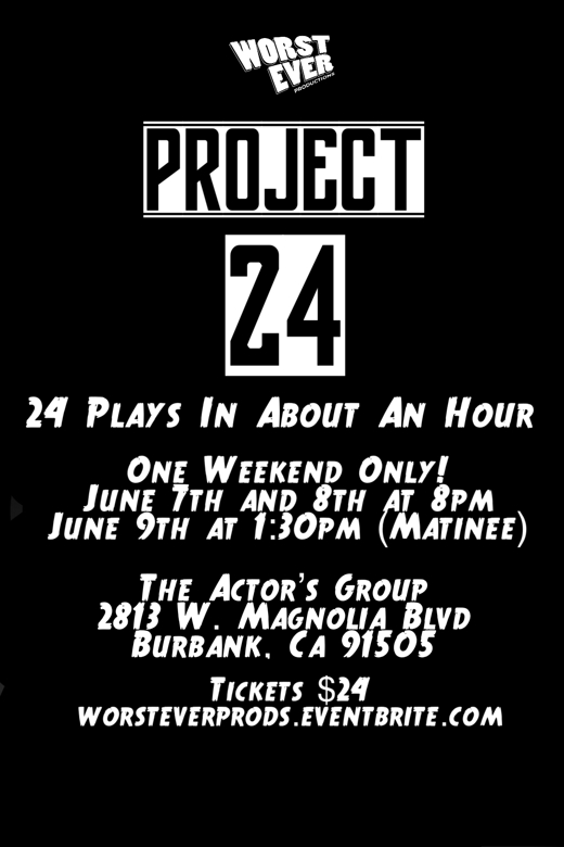 Project 24- Short Play Festival show poster