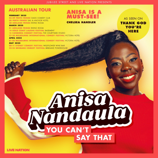 Anisa Nandaula You Can't Say That show poster