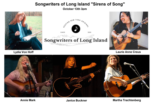 Songwriters of Long Island “Sirens of Song at Long Island Music & Entertainment Hall of Fame