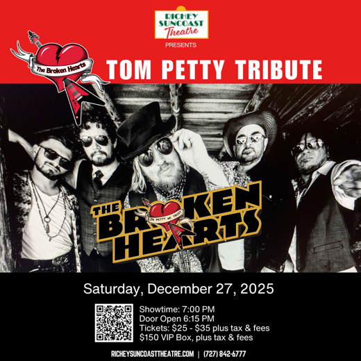 The Broken Hearts – Tom Petty Tribute at Richey Suncoast Theatre
