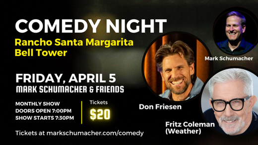 Comedy Night: Fritz Coleman and Don Friesen in Costa Mesa