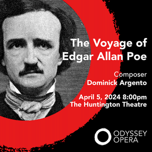 Voyage of Edgar Allan Poe  in Boston