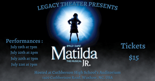 Matilda Jr. in Broadway Logo