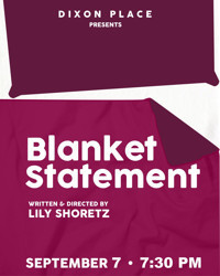 Blanket Statement show poster