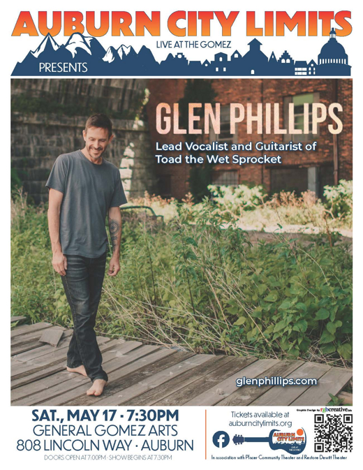 Glen Phillips in concert show poster