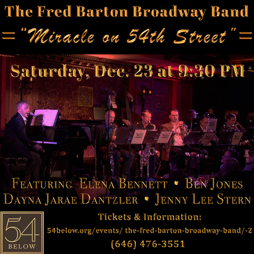 The Fred Barton Broadway Band: Miracle on 54th Street