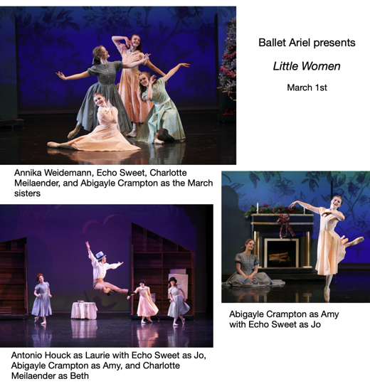 Ballet Ariel presents Little Women show poster