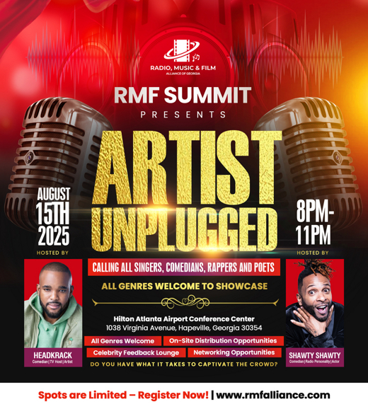 RMF Summit Artist Unplugged and Comedy Showcase in Atlanta
