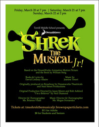 Shrek The Musical Jr. show poster