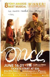 ONCE THE MUSICAL show poster