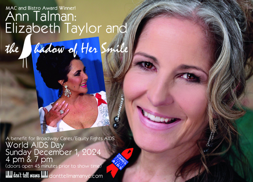 Ann Talman: Elizabeth Taylor and the Shadow of Her Smile (7PM) in Cabaret