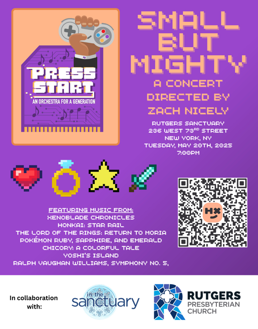 Press Start Orchestra presents Small But Mighty: A Concert Directed by Zach Nicely in Off-Off-Broadway