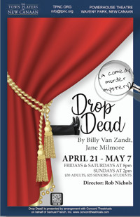 DROP DEAD (a comedy murder mystery) in Connecticut at Town Players of New  Canaan 2023