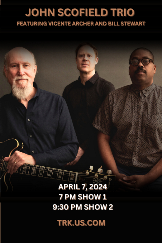 John Scofield Trio show poster