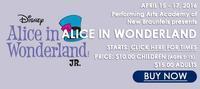 Alice in Wonderland, Jr. show poster