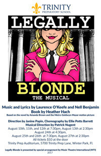 Legally Blonde the musical show poster