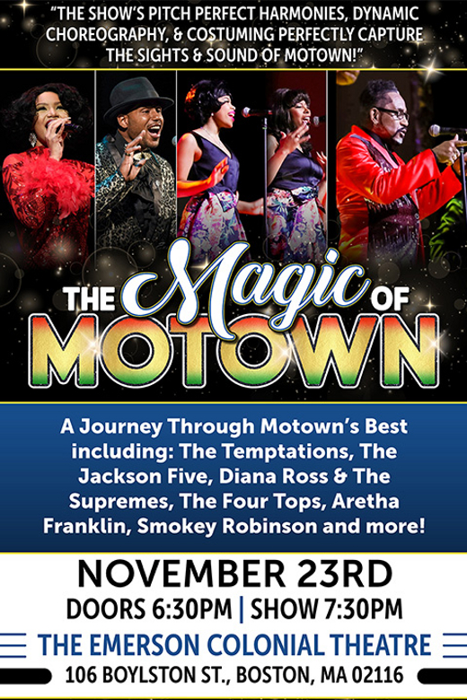 Magic of Motown show poster