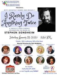 I Rarely Do Anything Twice: A Tribute to Stephen Sondheim in Off-Off-Broadway