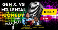 Gen. X vs Millenial Comedy Night show poster