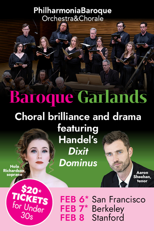 “Baroque Garlands” show poster