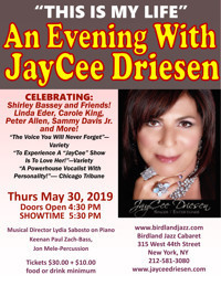  An Evening With JayCee Driesen This Is My Life show poster