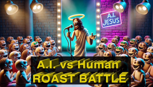 A.I. vs HUMAN ROAST BATTLE: A.I. JESUS EDITION!