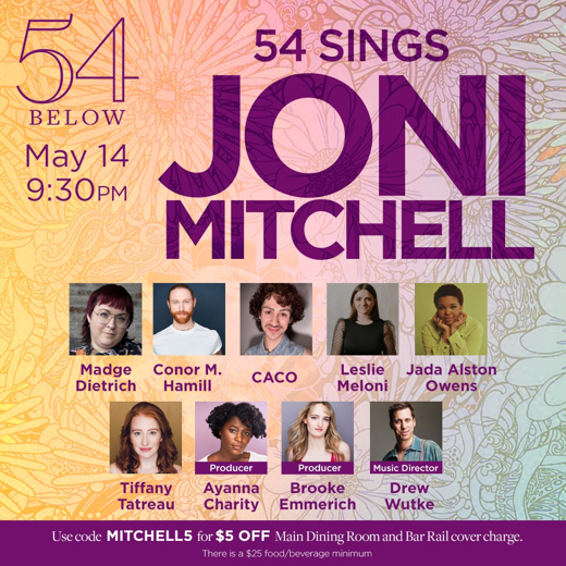 54 Sings Joni Mitchell in Broadway