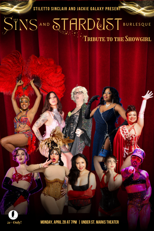 Sins and Stardust Burlesque: Tribute to the Showgirl in Off-Off-Broadway