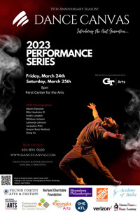 Dance Canvas' 15th Anniversary Performance Series in Atlanta Logo