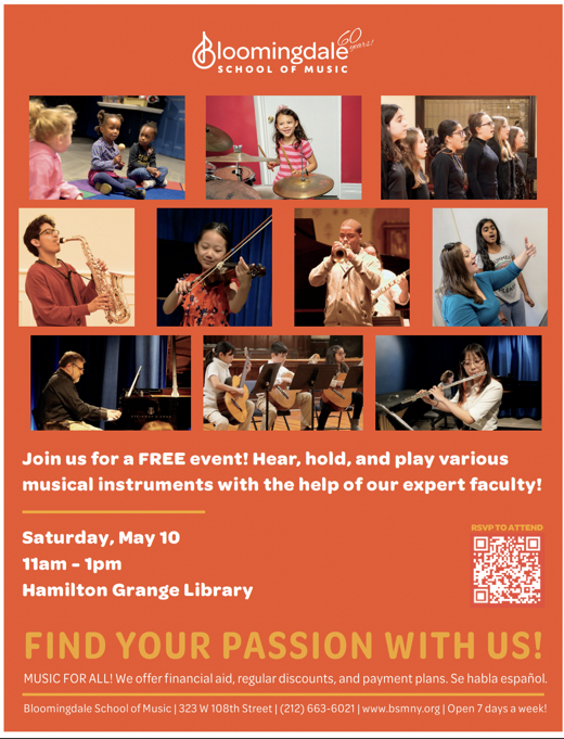 Uptown Instrument Discovery Day in Off-Off-Broadway