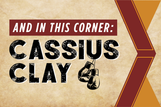 And in this Corner: Cassius Clay show poster