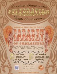 A Cabaret of Characters - Bootless Stageworks 10th Anniversary Celebration show poster