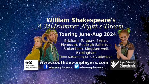 William Shakespeare's A Midsummer Night's Dream (full show) Plymouth Muse Theatre in UK Regional