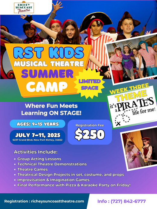Young Buccaneers Invited to Set Sail at Pirate-Themed Summer Theatre Camp in Tampa