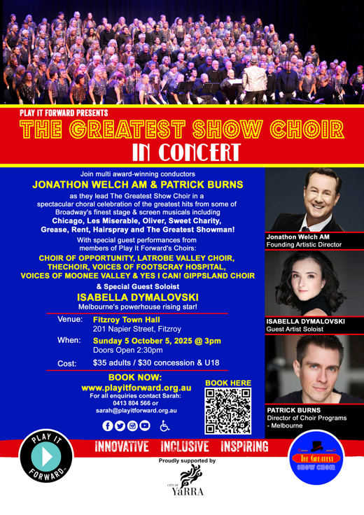The Greatest Show Choir in Concert in Australia - Melbourne