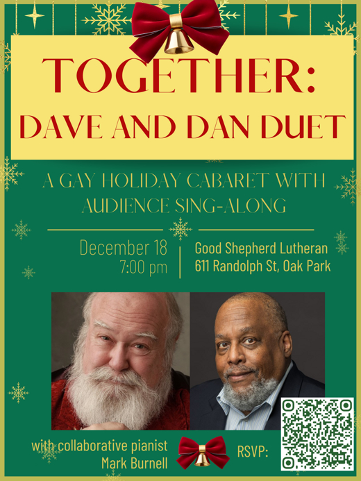 “Together: Dave and Dan Duet”- A Gay Holiday Cabaret with Sing-along