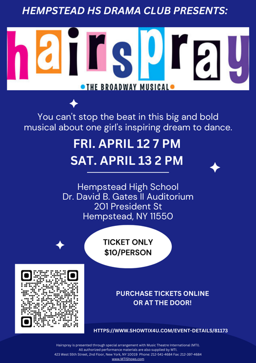 Hairspray the Musical in Off-Off-Broadway