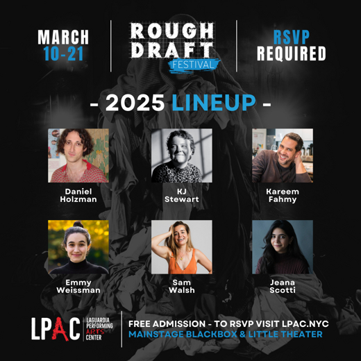 Rough Draft Festival 2025 in Off-Off-Broadway