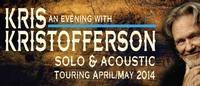 An Evening with Kris Kristofferson show poster