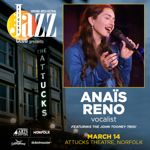 Attucks Jazz Club: Anaïs Reno, vocalist show poster