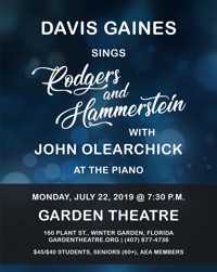 Davis Gaines sings Rodgers and Hammerstein, with John Olearchick at the Piano