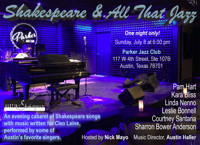 Shakespeare and All that Jazz show poster