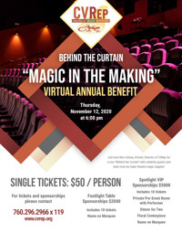 CVRep Magic In The Making Virtual Benefit show poster