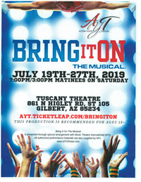 BRING IT ON show poster