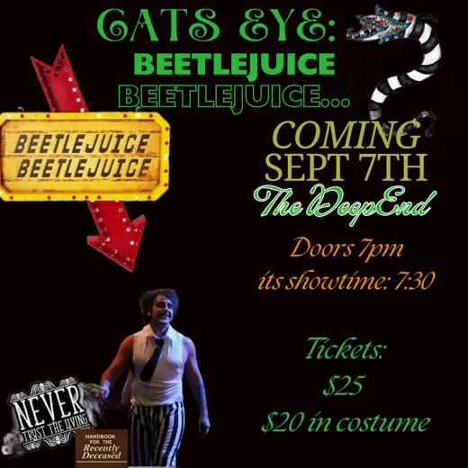 Cats Eye : Beetlejuice show poster