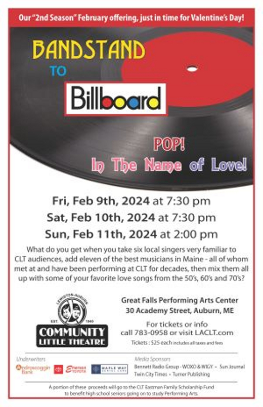 Bandstand to Billboard show poster
